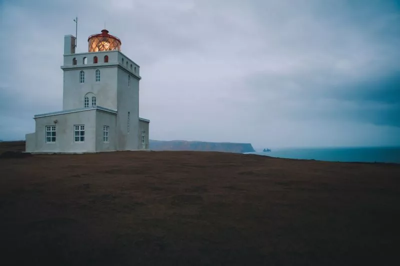 Lighthouse in Vík, Iceland